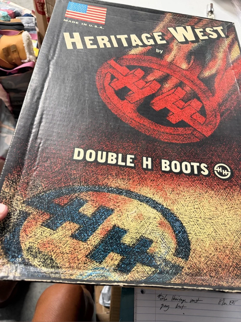 Heritage West vintage 10 cowboy boots size 8E new in box 3100